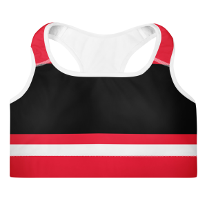 Brick & Black Padded Sports Bra