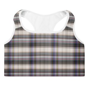 Plaid Padded Sports Bra