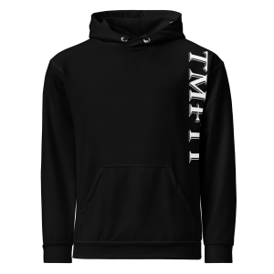 TMFit Black Unisex cotton hoodie