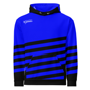 Blue & Black Unisex cotton hoodie