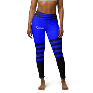 Blue & Black Yoga Leggings